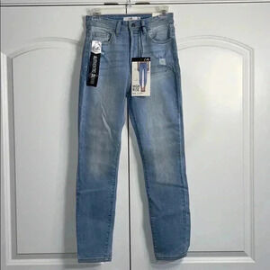 Cello High Rise Mom Skinny Jeans